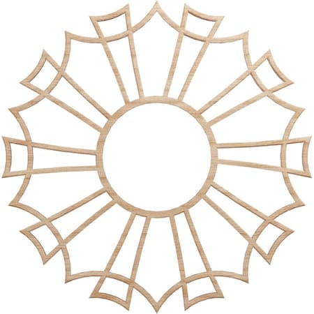 Ekena Millwork Augustus Wood Fretwork Pierced Ceiling Medallion, Alder, 20"OD x 7"ID x 3/8"T CMWP20X20X0375AUAL